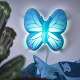 UPPLYST Lámpara pared LED, mariposa azul claro