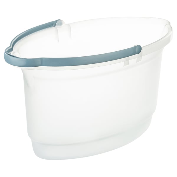 USPEN Cubeta, ovalado/plástico transparente, 14 l