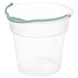 USPEN Cubeta, plástico transparente/turquesa, 8 l