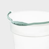 USPEN Cubeta, plástico transparente/turquesa, 8 l