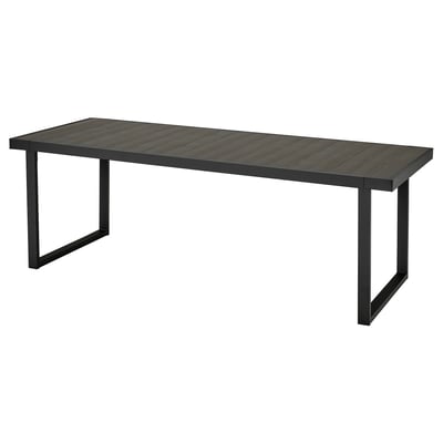 VÄRMANSÖ Mesa, exterior, gris oscuro, 224x93 cm