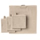 VÅGSJÖN Toalla pequeña, beige claro, 30x30 cm