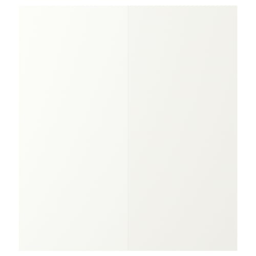 VALLSTENA Puerta de gabinete esquina, 2 pzas, blanco, 33x76 cm