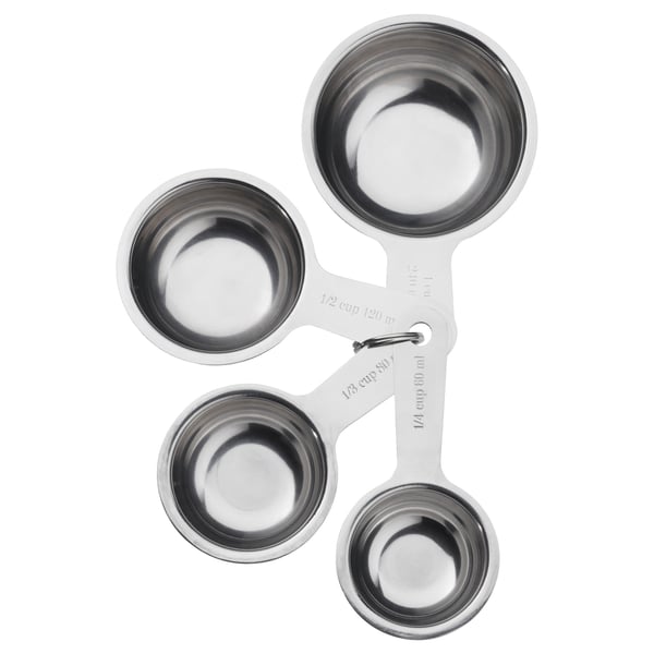 VARDAGEN Tazas medidoras, 4 piezas