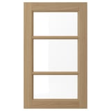 VEDHAMN Puerta de vidrio, roble, 46x76 cm