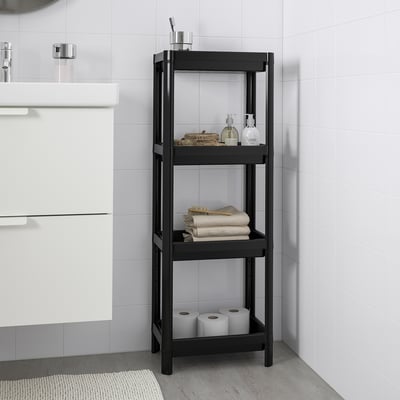 RÅGRUND Lavabo/estante de esquina, bambú, 34x60 cm - IKEA Mexico