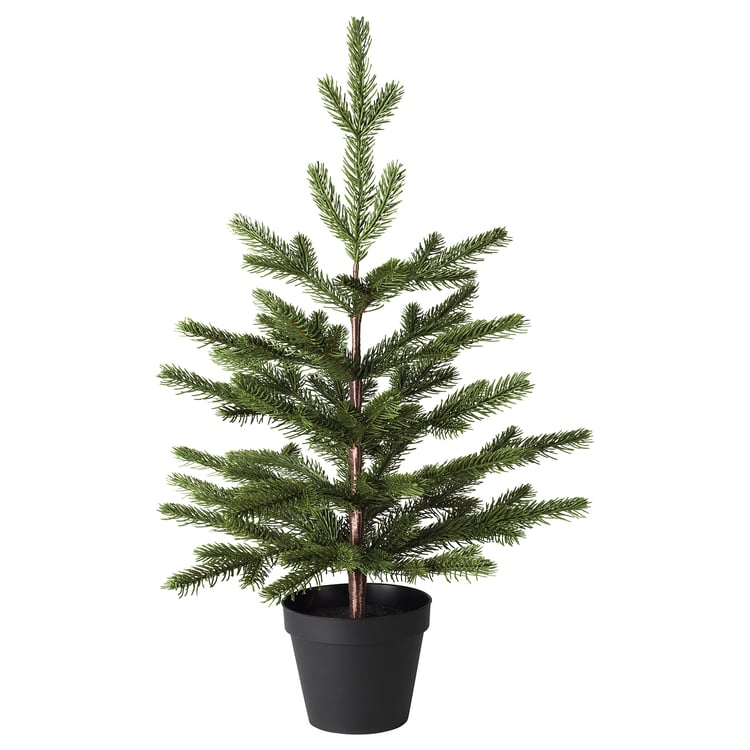 VINTER 2020 Planta artificial, int/ext/árbol de navidad verde, 12 cm - IKEA