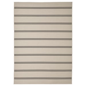 VIRKLUND Tapete interioexterior, beige/gris oscuro, 160x230 cm - IKEA