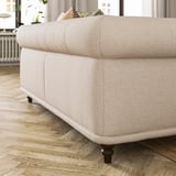 VISKAFORS Sofá con 3 asientos, Lejde beige claro/café
