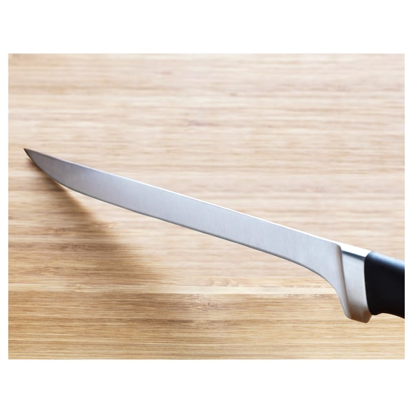 VÖRDA Cuchillo para filetear, negro, 17 cm