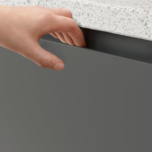 VOXTORP Puerta de gabinete esquina, 2 pzas - diestro gris oscuro - IKEA