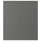 VOXTORP Puerta de gabinete esquina, 2 pzas, zurdo gris oscuro, 33x76 cm