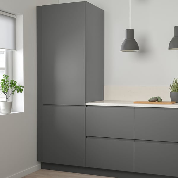 VOXTORP Puerta, gris oscuro, 53x102 cm