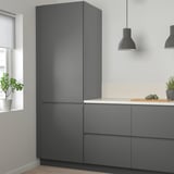 VOXTORP Puerta, gris oscuro, 53x102 cm