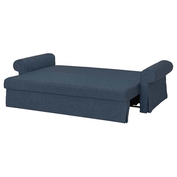 VRETSTORP Sofá-cama 3 asientos, Kilanda azul oscuro