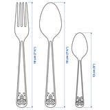 ÄTBART 18-piece cutlery set, stainless steel