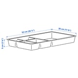 ALEX Drawer insert, grey, 52x30 cm