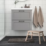 ALMTJÄRN Bath mat, beige, 40x60 cm