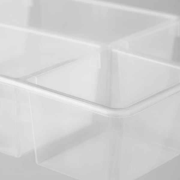 ANTONIUS Basket insert, transparent, 37x24x7 cm