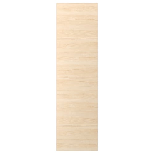 ASKERSUND light ash wood door panel, rectangular shape, laminated surface.