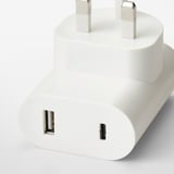 ÅSKSTORM 23W USB charger, white