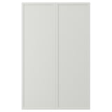 ASPUDDEN 2-p door f corner base cabinet set, light grey, 25x80 cm