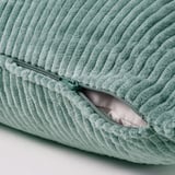ÅSVEIG Cushion cover, grey-turquoise, 50x50 cm