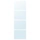 Option: AULI 4 panels for sliding door frame, mirror glass, 75x236 cm