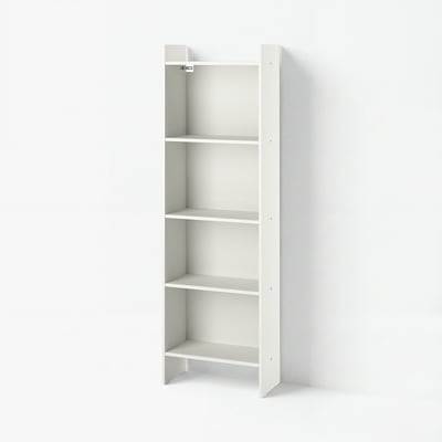BAGGEBO Bookcase, white, 50x25x160 cm