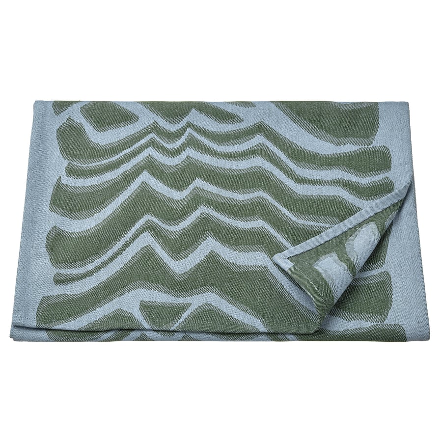 BASTUA Bench towel, blue/green, 45x160 cm IKEA