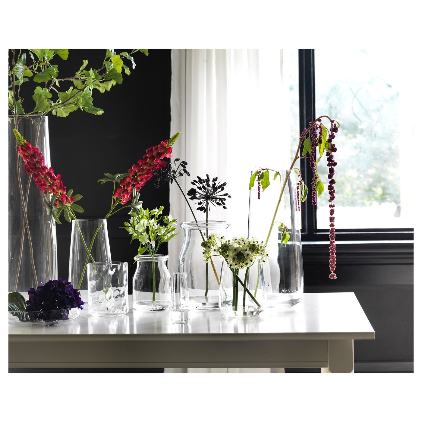 BEGÄRLIG Vase - clear glass 29 cm — image 6