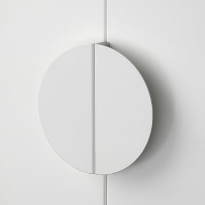 BEGRIPA Handle, white/half-round, 130 mm