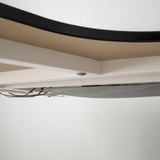 BEKANT Corner desk left, black stained ash veneer/white, 160x110 cm
