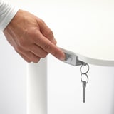 BEKANT Corner desk left sit/stand, white, 160x110 cm