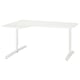 BEKANT Corner desk left, white, 160x110 cm