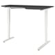 BEKANT Corner desk right sit/stand, black stained ash veneer white, 160x110 cm