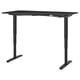 BEKANT Desk sit/stand, black stained ash veneer/black, 160x80 cm