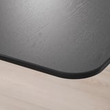 BEKANT Desk sit/stand, black stained ash veneer/black, 160x80 cm