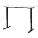 BEKANT Desk sit/stand, white/black, 160x80 cm