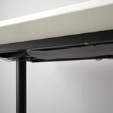 BEKANT Desk, white/black, 120x80 cm