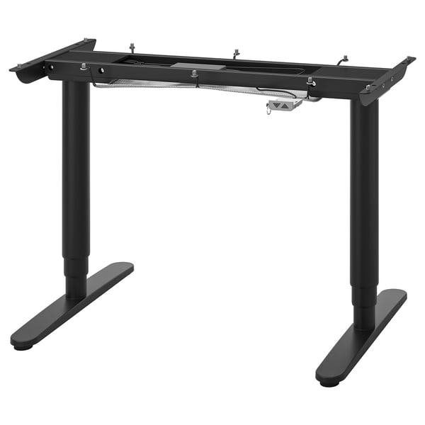 BEKANT Underframe sit/stand f table tp, el, black, 120x80 cm
