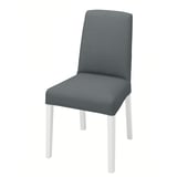 BERGMUND Chair, white/Nykvarn grey