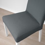 BERGMUND Chair, white/Nykvarn grey