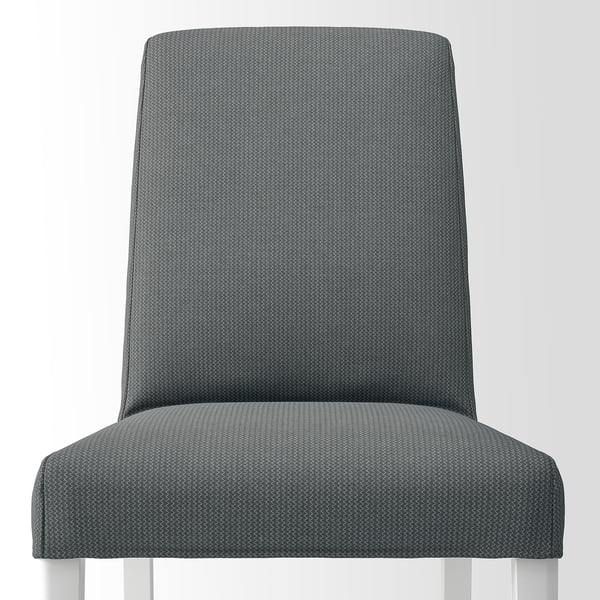 BERGMUND Chair, white/Nykvarn grey