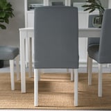 BERGMUND Chair, white/Nykvarn grey