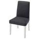 BERGMUND grey chair, modern design with sleek metal legs, upholstered seat and back for comfort.