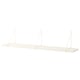 Option: BERGSHULT / PERSHULT Wall shelf, white/white, 120x20 cm