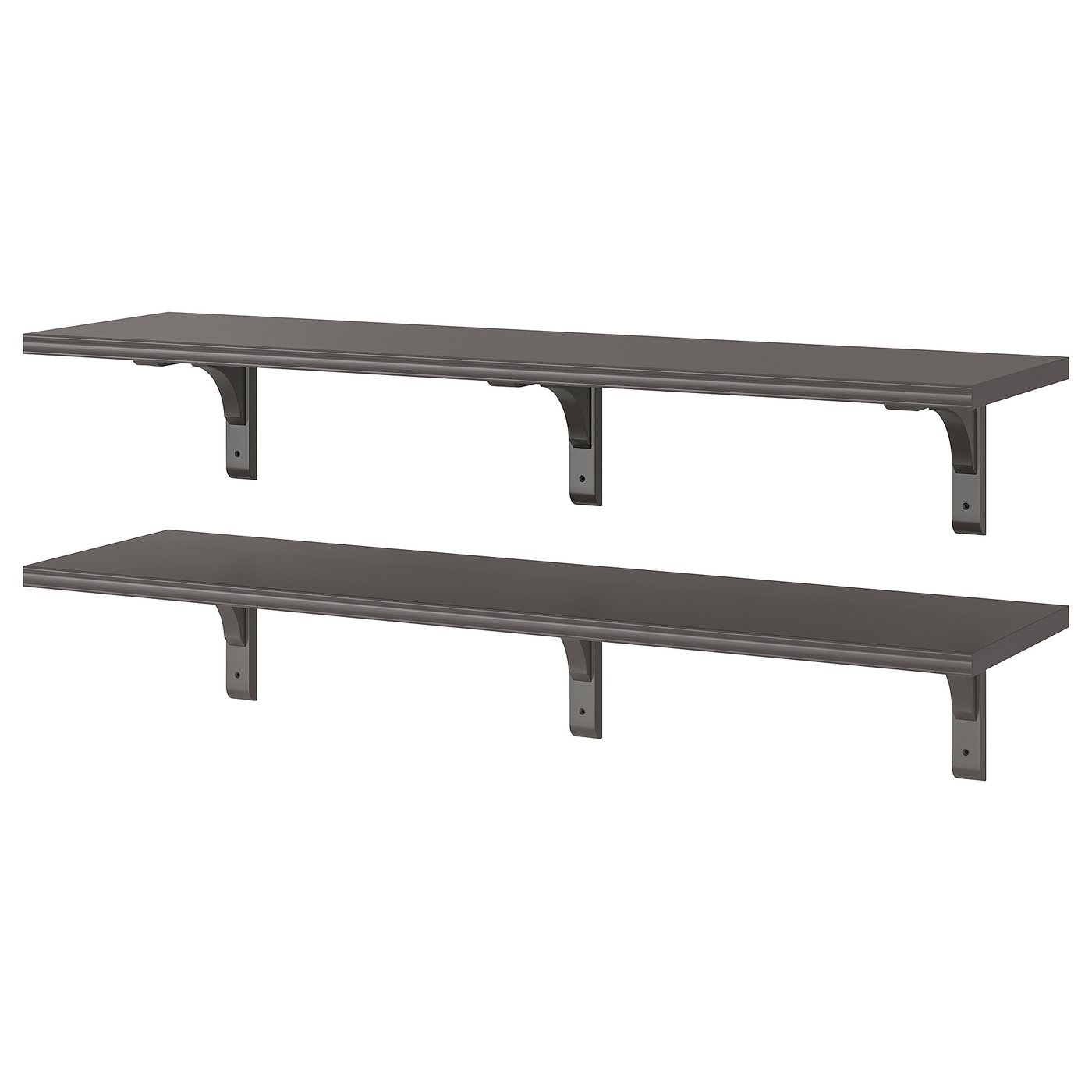 BERGSHULT / RAMSHULT Wall shelf combination, dark grey, 120x30 cm IKEA