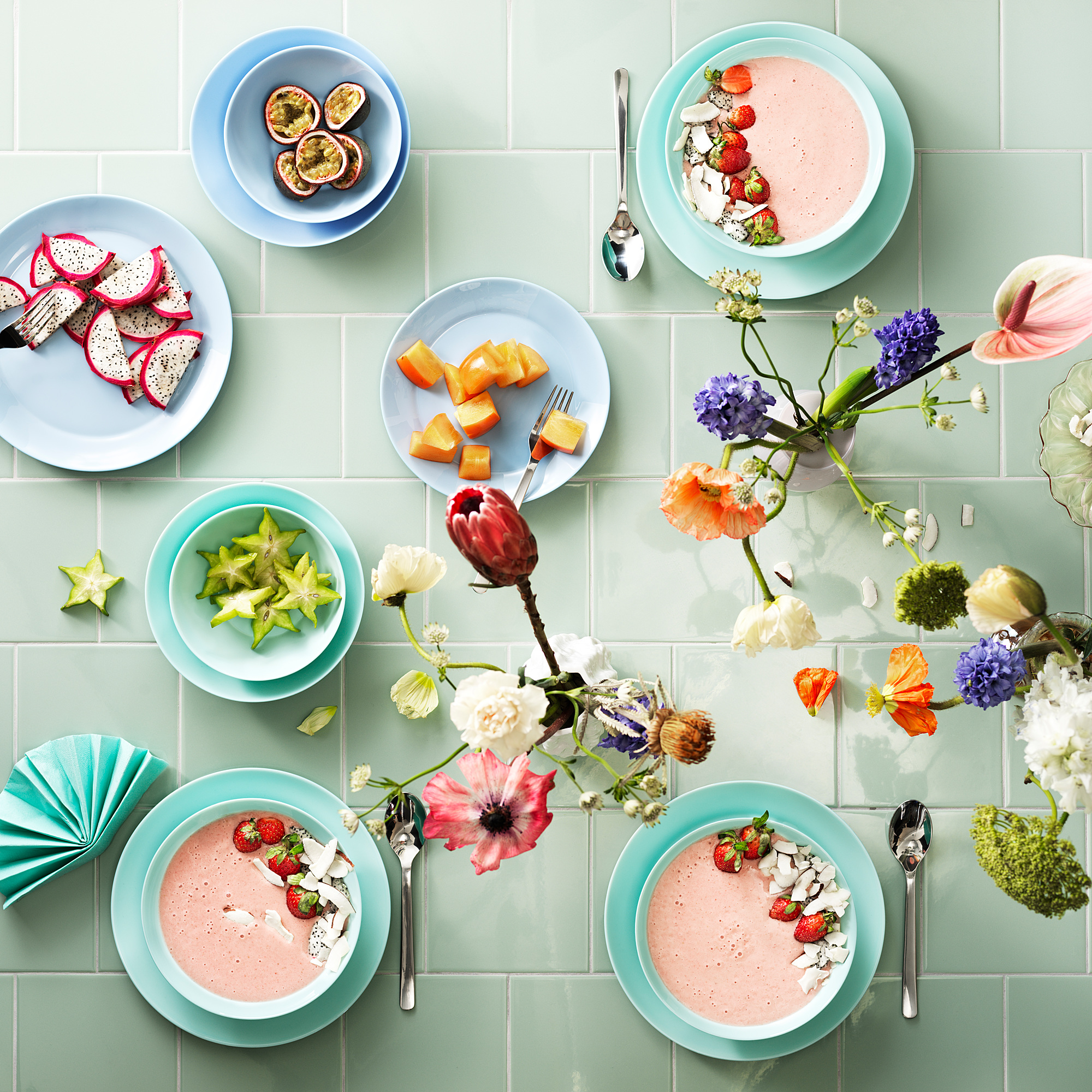 BESEGRA Plate light turquoise IKEA