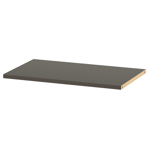 BESTÅ shelf, black, rectangular, flat surface, simple design, particleboard.